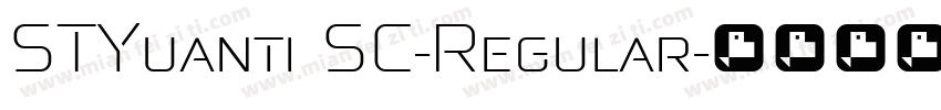 STYuanti SC-Regular字体转换